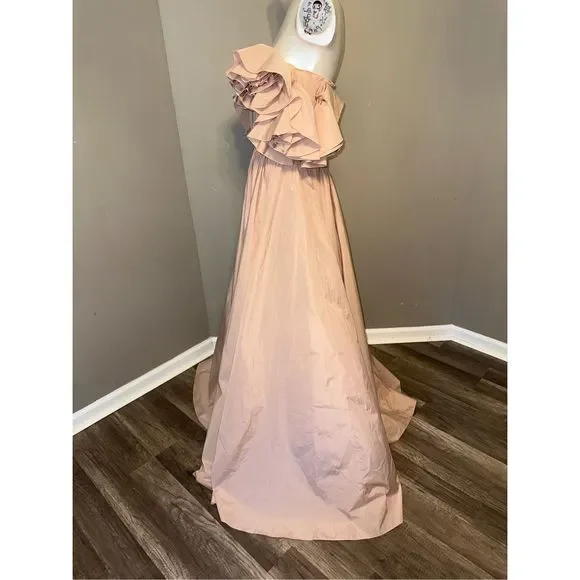 Jason Wu Collection Off-The-Shoulder Ruffle Taffeta Gown - Picture 10 of 13